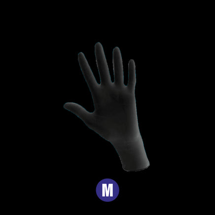 Gants jetables noirs 100% nitrile/vinyle - Taille M - Boîte de 100 Gants jetables noirs 100% nitrile/vinyle - Taille M - Boîte de 100