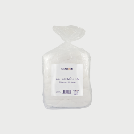 Cotons Mèches - 50% viscose 50% coton - 500g Cotons Mèches - 50% viscose 50% coton - 500g