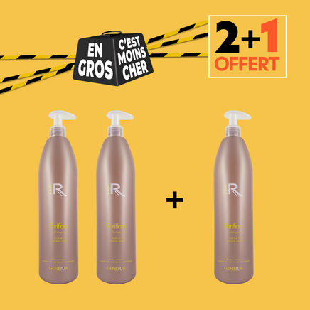 2+1 OFFERT Shampooing purifiant - régulateur de sébum - 1000 ml 2+1 OFFERT Shampooing purifiant - régulateur de sébum - 1000 ml