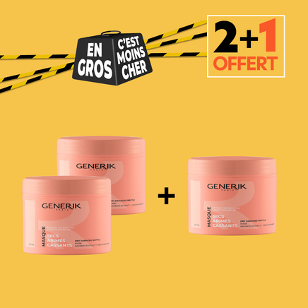 2+1 OFFERT Masque Secs Abimés Cassant 500ml 2+1 OFFERT Masque Secs Abimés Cassant 500ml