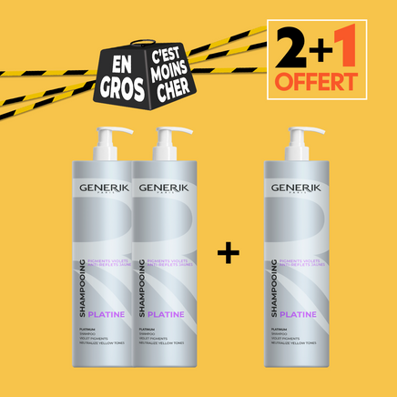 2+1 OFFERT Shampooing Déjaunisseur Platine 1L 2+1 OFFERT Shampooing Déjaunisseur Platine 1L