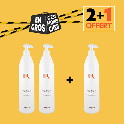 2+1 OFFERT Shampooing Usage Fréquent - Protéine d'Amande - 1L 2+1 OFFERT Shampooing Usage Fréquent - Protéine d'Amande - 1L