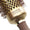 Expert Blowout Shine Wavy Bristles Brush - Bruin en Goud - diameter 45 mm