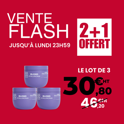 2+1 GRATIS - Neutraliserend Blond Hyaluronik Masker BBHair - 500 ml