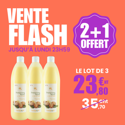 2+1 GRATIS - Voedende Shampoo met Karitémelk GENERIK - 1 L