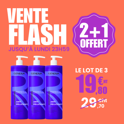 2+1 OFFERT - Shampooing Anti-Pelliculaire GENERIK - 1 L