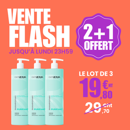 2+1 GRATIS - Zuiverende Detox Shampoo GENERIK - 1 L