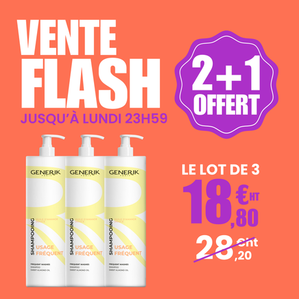 2+1 OFFERT - Shampooing Usage Fréquent GENERIK - 1 L