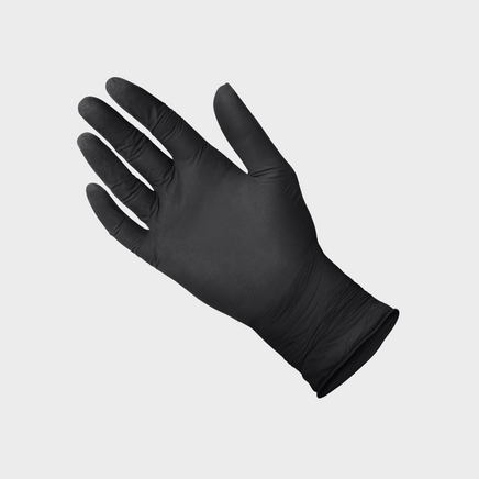 Boite de 100 Gants Nitrile Noirs - Usage unique