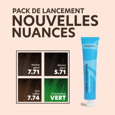 Lot des 4 nouvelles nuances Coloration Generik