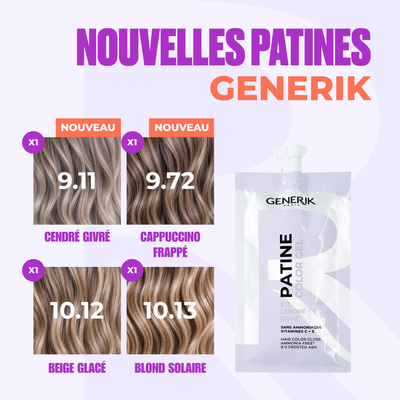 Lot 4 Nouvelles Patines Generik Color Gel