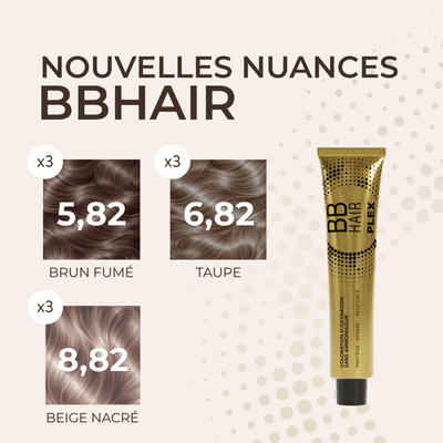 3 Lots 3 nouvelles nuances BBHair Plex sans ammoniaque